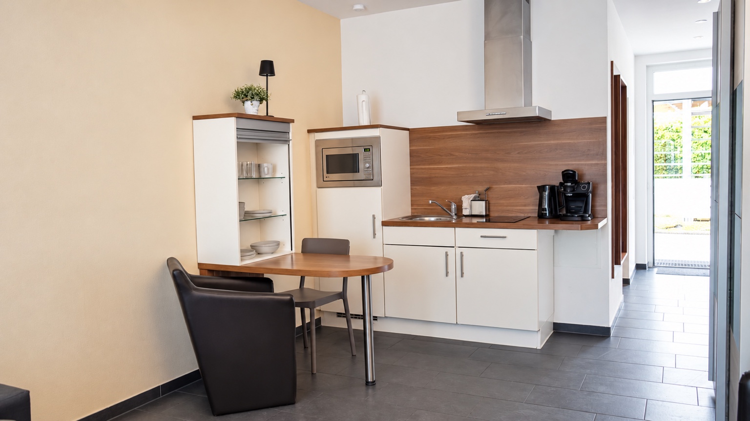 Küchenzeile im Apartment